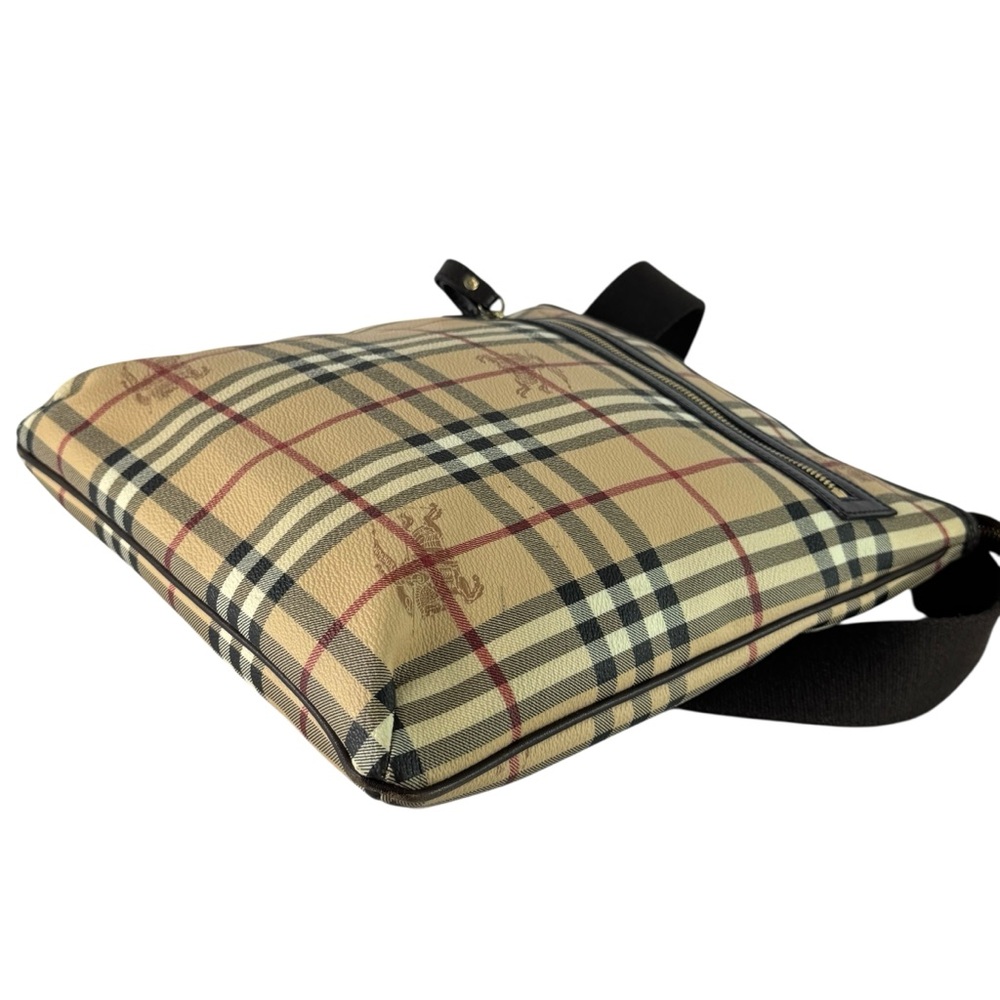 BURBERRY Multi Canvas Nova Check Haymarket Crossbody Made in Italy Authenticated - Picture 6 of 17